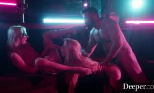 Kayden and Kenna indulge in VIP strip club booth engaging in passionate sex