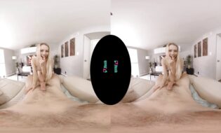 VRHUSH The petite blonde Lily Larimar seduces and satisfies the delivery guy