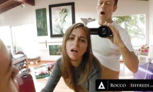 POV sex delight as Riley Reid skillfully pleasures Rocco massive cock