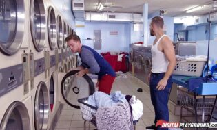 Lennox Luxe Gives A Blowjob On A Hot Washer